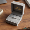 Elegant Triple Round Aquamarine And Diamond Ring - Three Stone Gemstone Ring