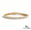 Emerald Cut Diamond Tennis Bracelet – Luxury Bridal Jewelry Gift