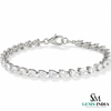 Pear Cut Diamond Tennis Bracelet – Elegant Teardrop Crystal Bracelet for Women
