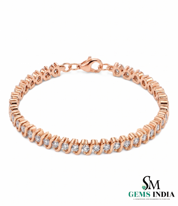 Classic Round Diamond Tennis Bracelet - Anniversary Birthday Gift Jewelry