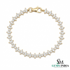 Marquise & Round Diamond Tennis Bracelet - Minimalist Fine Jewelry Style Gift