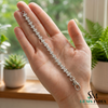 Marquise & Round Diamond Tennis Bracelet - Minimalist Fine Jewelry Style Gift