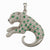 Natural Emerald Tiger Design Animal Pendant In 18k Solid Gold