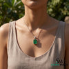 Minimalist Emerald Cut Emerald Pendant - Fine Emerald Jewelry
