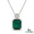 Octagon Green Emerald Pendant Necklace – Fine Jewelry Gift for Her