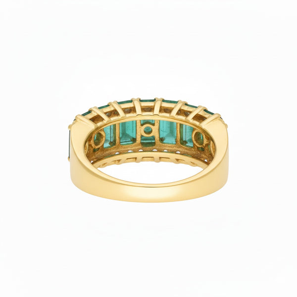 2,20 Karat Smaragd-Solitärring im Smaragdschliff für Damen, Jubiläumsgeschenk