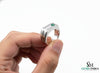 Round Natural Emerald Men's Band In 14k Gold / Men's Engagement Ring For Women And Girls / Men's Wedding Band