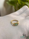 Minimalist Emerald Cut Emerald Gold Ring – Modern Bezel Setting (Copy)