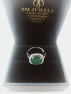 Cushion Cut Natural Emerald 2 carat Engagement Ring in 14K Gold Minimalist Fine Jewelry