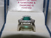 6.50 Carats Natural Zambian emerald and diamond cocktail ring for womans and girls