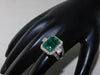 6.50 Carats Natural Zambian emerald and diamond cocktail ring for womans and girls