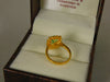Elegant 3.50 carat Cushion Cut Natural Emerald And Diamond Statement Ring In 14K Gold