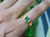2.80 Carats Natural Emerald Men's Ring In 18K Solid Gold Men's Wedding Emerald Cut Mens Ring