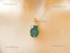 10.40 Carat Natural Emerald Pendant: 14k Gold Cushion Cut Gemstone