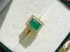 10.50 Carats Natural Emerald Cabochon Sugar Loaf Stone Ring - Valentines Day Men's Gift Ring