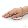 Rainbow Sapphire Tennis Necklace in 14k Gold Round Multi Sapphires Colorful Gemstone Choker for Women