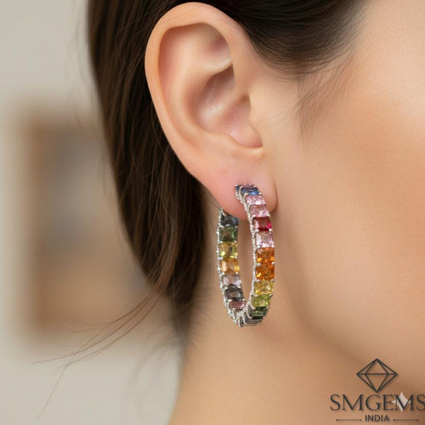 7,80 ct dunkelgrüne Statement-Ohrhänger mit großen sambischen Smaragden im Smaragd- und Ovalschliff, 18 Karat Gold, Smaragdohrringe, ovale Smaragdstifte (Kopie)