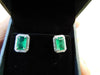 custom order for valeriy 14k yellow gold natural pear emerald and diamond ring and emerald earrings