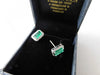 custom order for valeriy 14k yellow gold natural pear emerald and diamond ring and emerald earrings