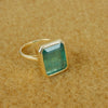 10 Carats Natural Emerald Solitaire Ring For Unisex Men's And Women 14k Gold Engagement Ring