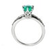 1 carat Oval Cut Natural Emerald and Diamond Ring in 14K Gold Classic Solitaire Design