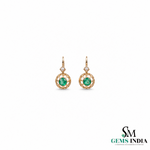 Luxury Emerald and Pearl Drop Earrings - Romantic Fine Jewelry