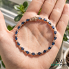 Pear-Cut Blue Sapphire Tennis Bracelet with Diamond Accents - September Birthstone Gift