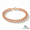 Morganite Gemstone Tennis Bracelet - Anniversary Gift for Her