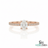 Oval Lab Grown Diamond Ring in 14K Gold Dainty Luxury Gold Jewelry
