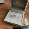 Rainbow Sapphire Flower Ring – Marquise Sapphire Diamond Statement Ring