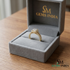 Cushion Cut Lab Grown Diamond Halo Ring in 14K Gold - Split Shank Engagement Ring