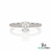 Oval Lab Grown Diamond Ring in 14K Gold Dainty Luxury Gold Jewelry
