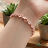 Oval Morganite Bracelet for Women - Birthday Gift for Her