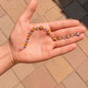 Natural Citrine & Diamond Accent Vine Bracelet - Elegant Leaf Link Gemstone Bracelet for Women