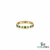 Luxury Round Emerald Starburst Eternity Band Ring