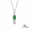 Luxury Emerald Capsule Pendant - Elegant Everyday Pendant