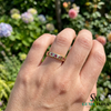 Ruby Starburst Eternity Band Ring -Minimal Vintage Inspired Fine Jewelry Gift