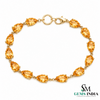 Natural Pear Cut Citrine Tennis Bracelet - November Birthstone Fine Jewelry for Women