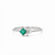 Emerald and Diamond Cluster Ring – Princess Cut Emerald Gold Ring