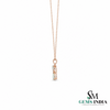 Double Pear Opal Infinity Pendant – Elegant Opal Diamond Drop Jewelry