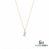Double Pear Opal Infinity Pendant – Elegant Opal Diamond Drop Jewelry