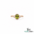 Oval Peridot Halo Engagement Ring with Diamond Accent - Timeless Fine Jewelry