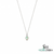 Pear Opal Solitaire Pendant with Diamond Accent - Elegant Teardrop Opal Jewelry