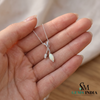 Natural Marquise Opal Drop Pendant with Diamond Accents – Luxury Fine Jewelry for Women