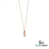 Pear Opal Solitaire Pendant with Diamond Accent - Elegant Teardrop Opal Jewelry