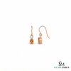 Pear Cut Citrine Drop Earrings – Elegant Dangle Gemstone Jewelry Gift For Her