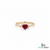 Romantic Ruby Heart Ring with Sparkling Diamond Band – Luxury Fine Jewelry