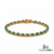 Oval Emerald & Diamond Tennis Bracelet - Anniversary Gift for her