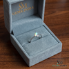 Marquise Opal Halo Ring with Diamond - Promise Ring For Her