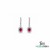 Luxury Oval Ruby and Diamond Dangle Earrings - Luxury Statement Jewelry